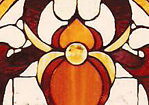 Art Deco Window, stained glass