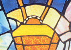 Stained Glass with etching